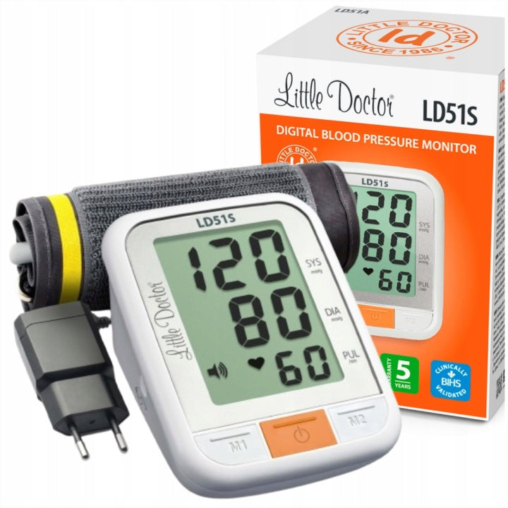 Automatic blood pressure monitor with speech function Little Doctor LD51S, 5 YEARS warranty Medical device type medical device or in-vitro diagnostic medical device