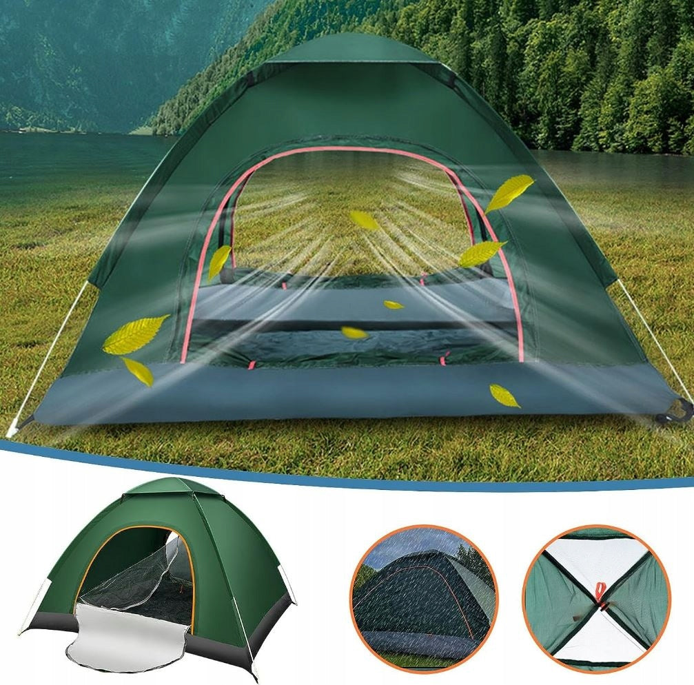 Automatic camping tent 5 seconds pop up 3-4 persons Type double layer (with flysheet)