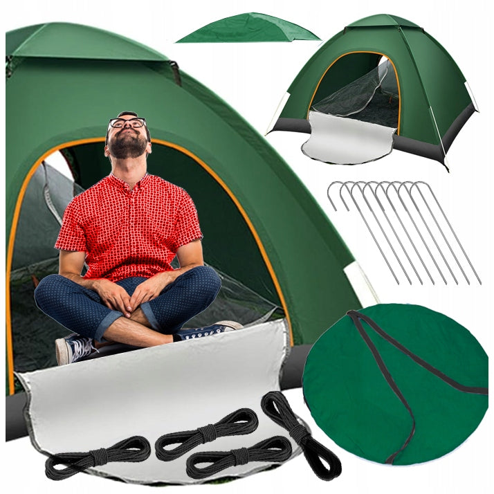 Automatic camping tent 5 seconds pop up 3-4 persons
