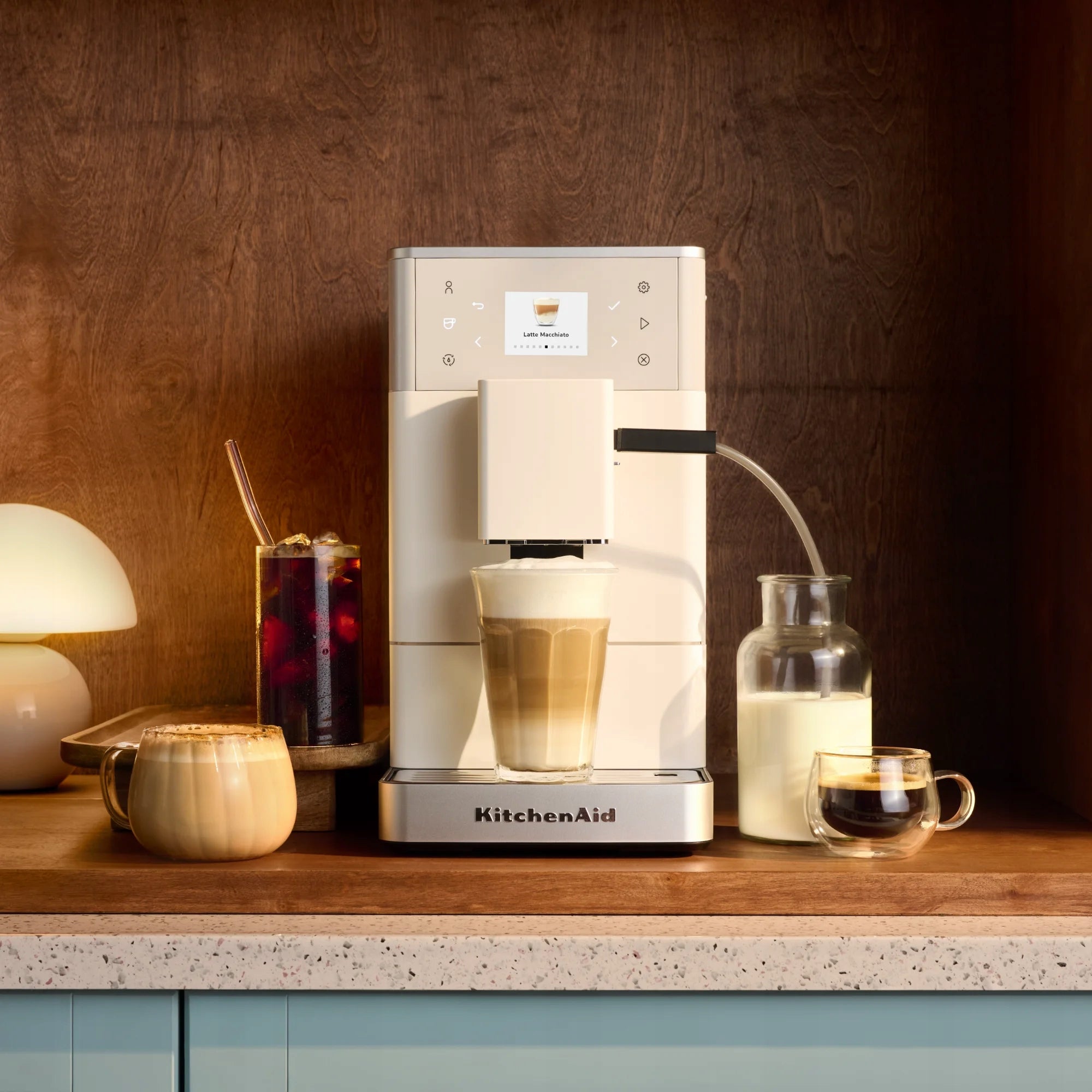 Automatic coffee machine KitchenAid KF3 5KES8453EPL porcelain Packaging status original