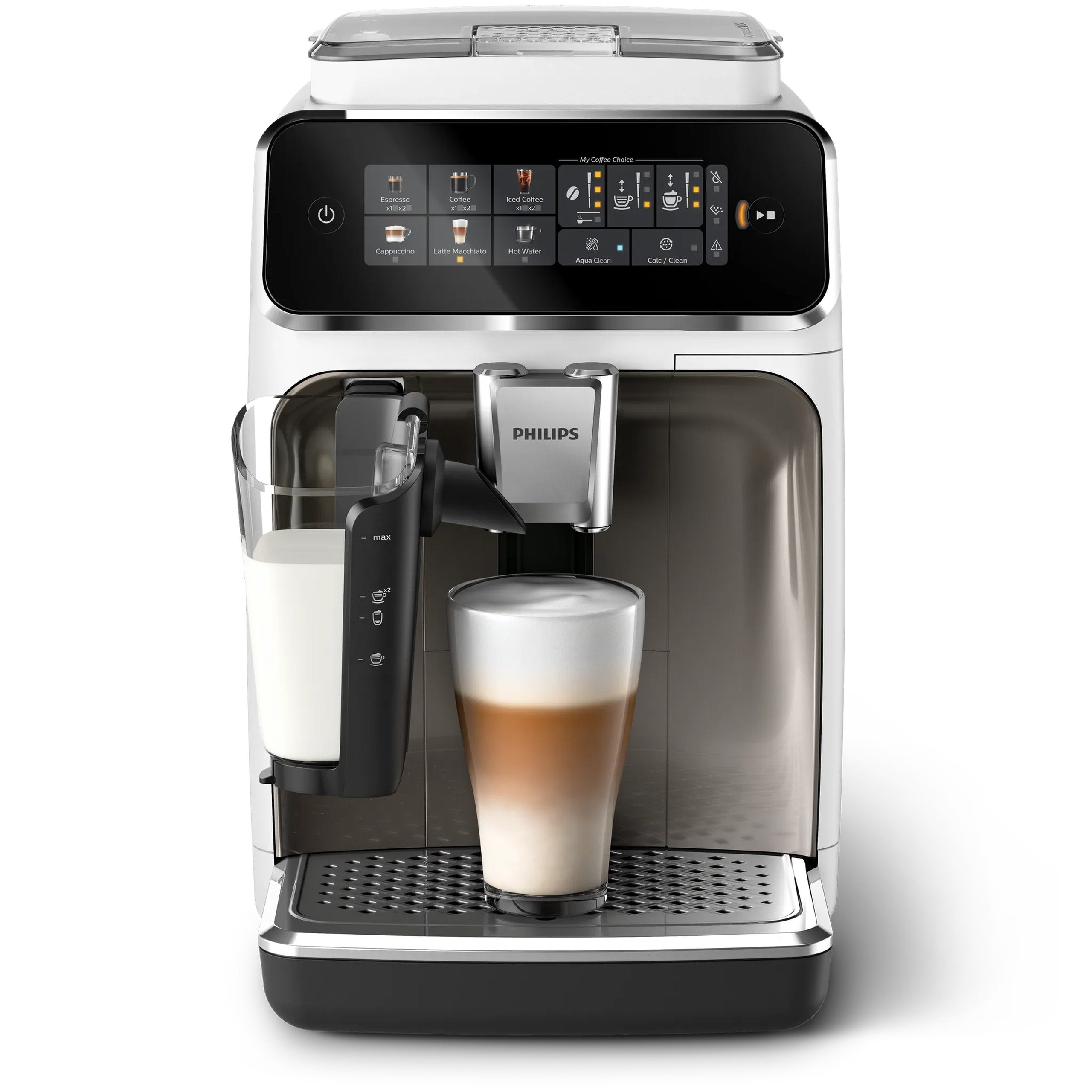 Automatic coffee maker Philips LatteGo 3300 white chrome EP3343/90 Manufacturer code EP3343/90