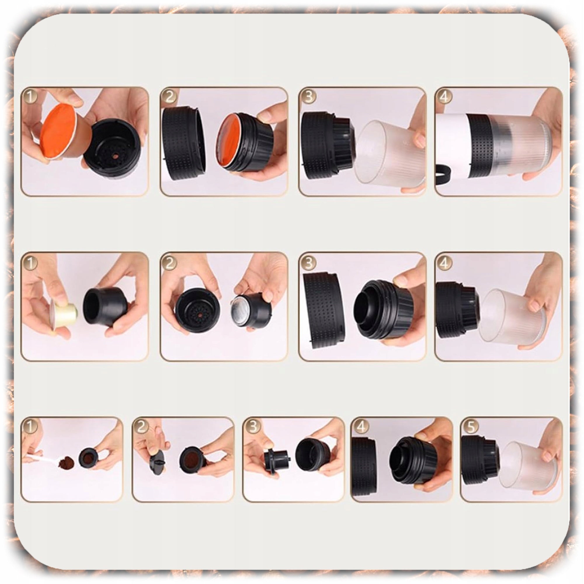 Automatic coffee maker black 3in1 15 bar 60 ml Brand no brand
