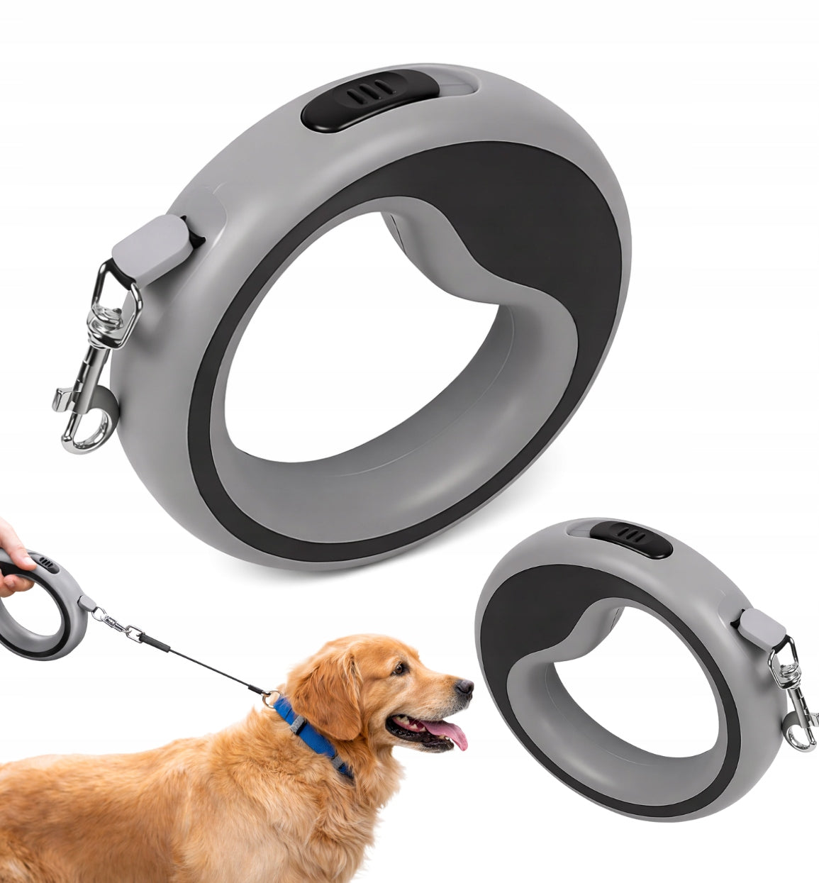 Automatic dog leash 2,5m professional rolled LIGHTWEIGHT