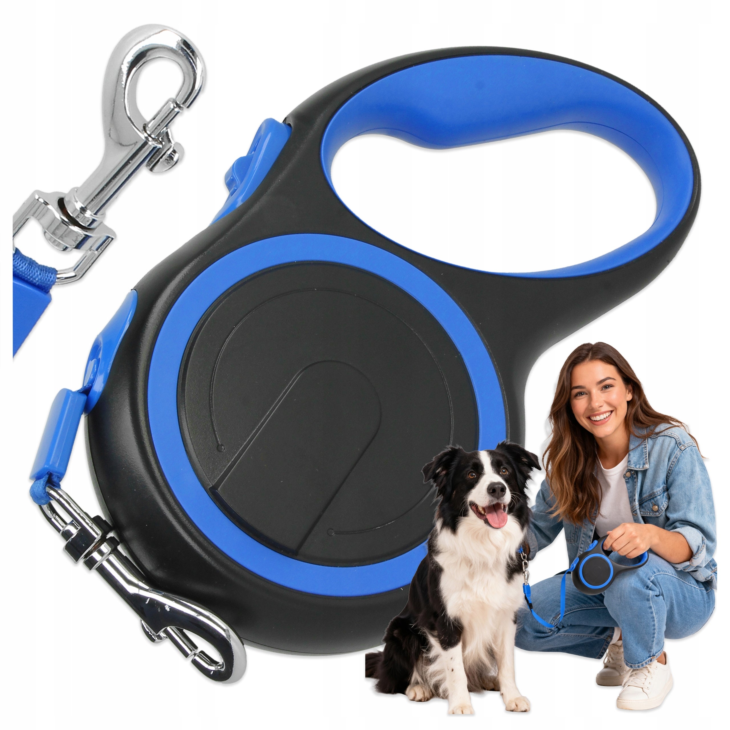 Automatic dog leash 5m lightweight durable up to 20kg Maltese York Trade name Smycz automatyczna dla psa