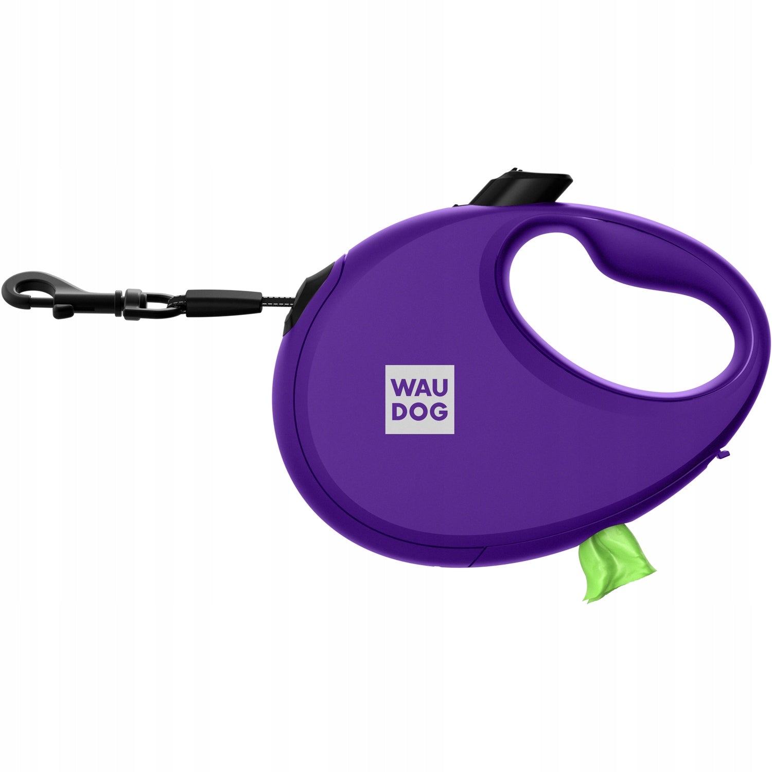 Automatic dog leash with bag container purple, r. S, up to 12 kg Material tape