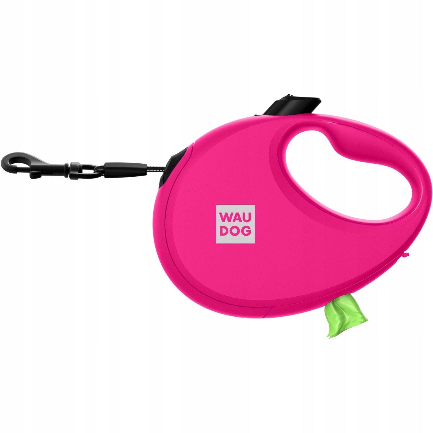 Automatic dog leash with reflective bag container, M, up to 20 kg Material tape