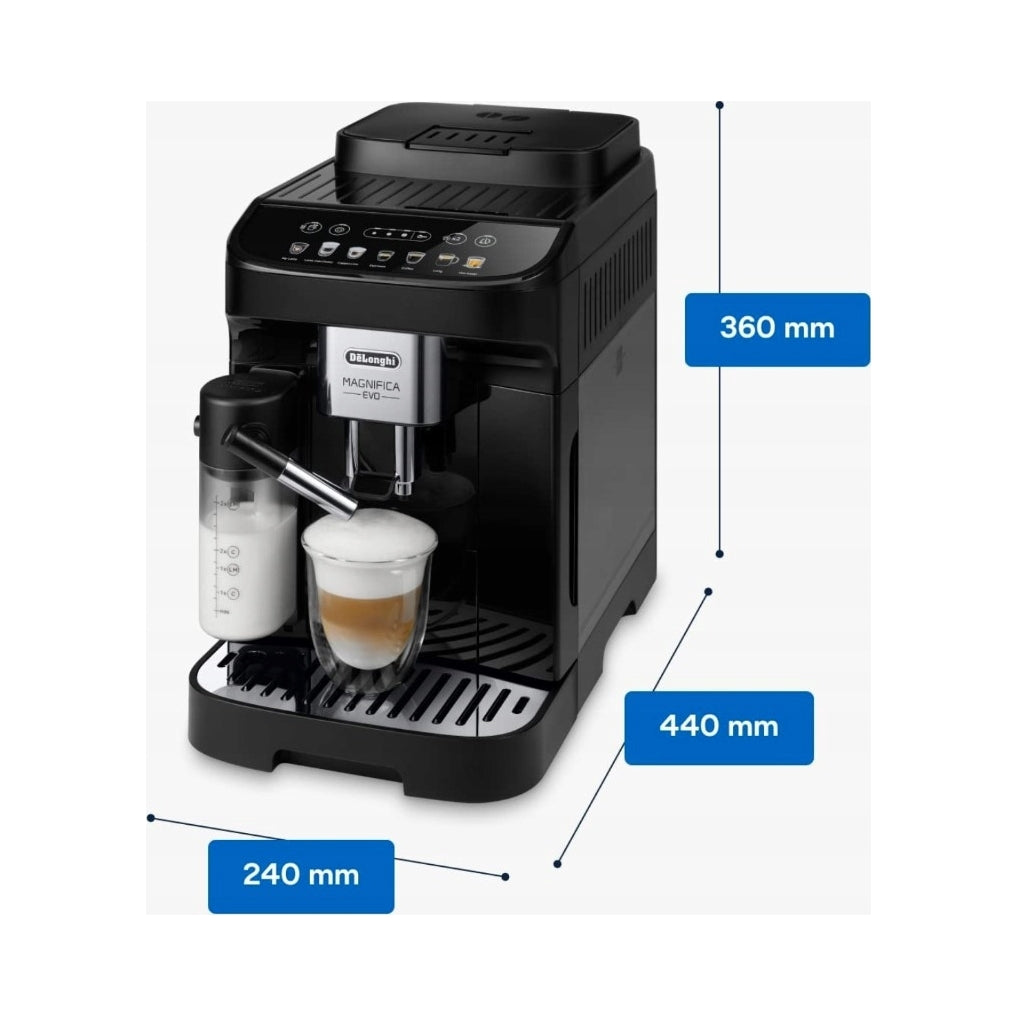 Automatic espresso machine De'Longhi Magnifica Evo 1450 W black Packaging status original