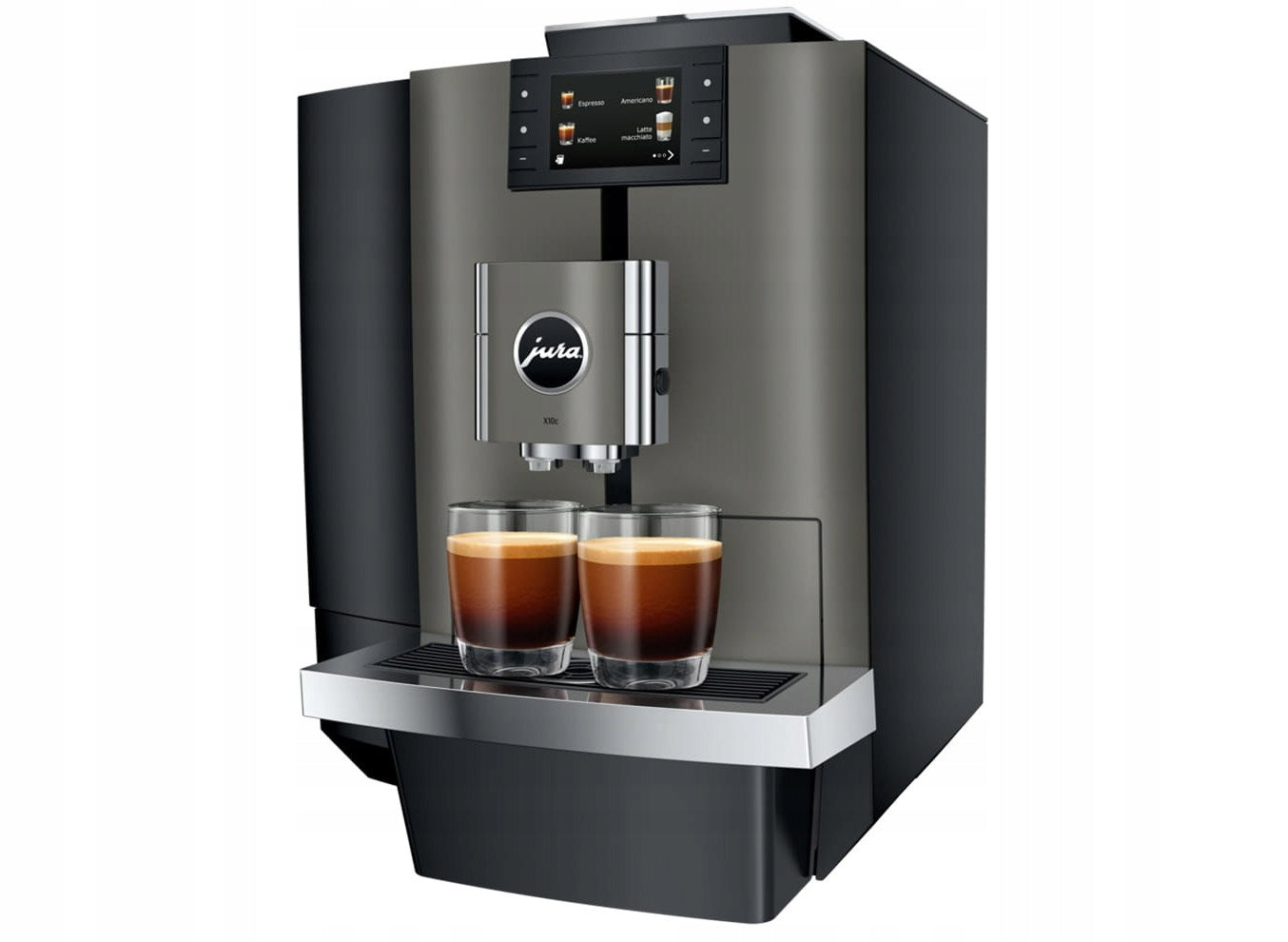 Automatic espresso machine Jura X10c Dark Inox 1450 W black