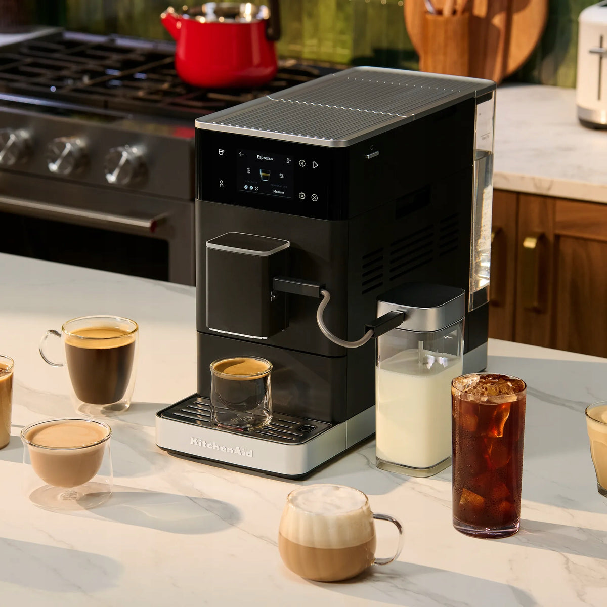 Automatic espresso machine KitchenAid 5KES8454E 1450 W black Manufacturer code 5KES8454EBM