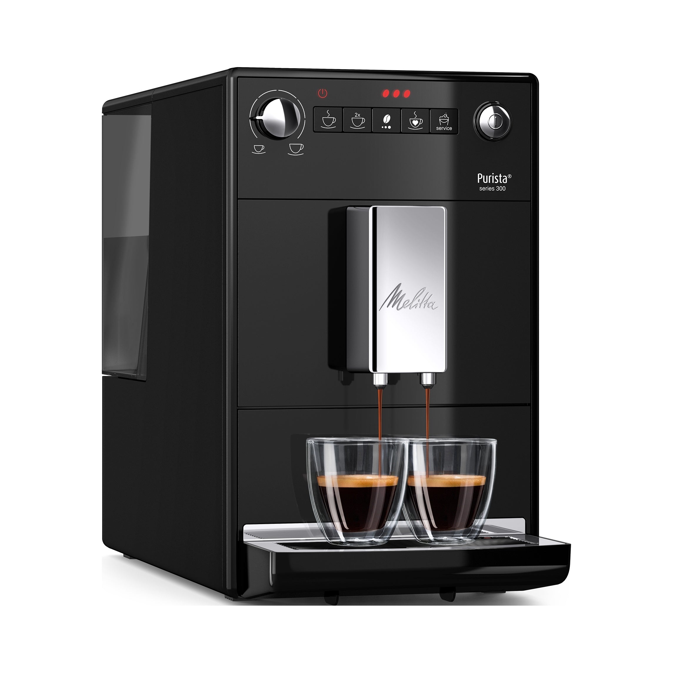 Automatic espresso machine Melitta Purista F23/0-102 1450 W black Packaging status original