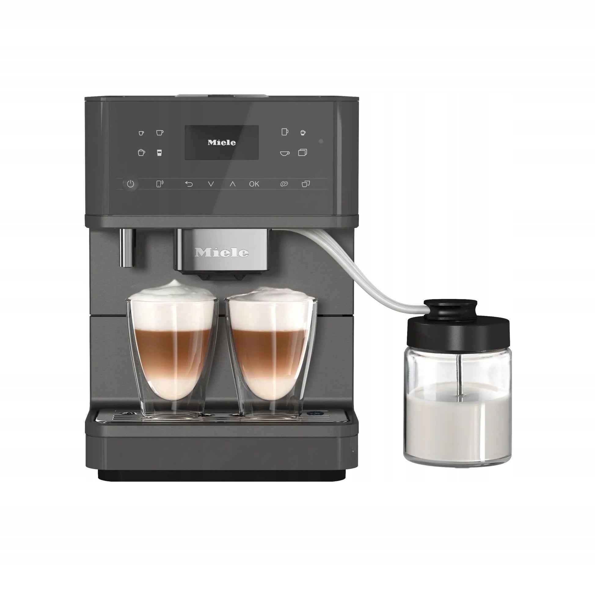 Automatic espresso machine Miele CM 6560 MilkPerfection 1500 W grey Packaging status original