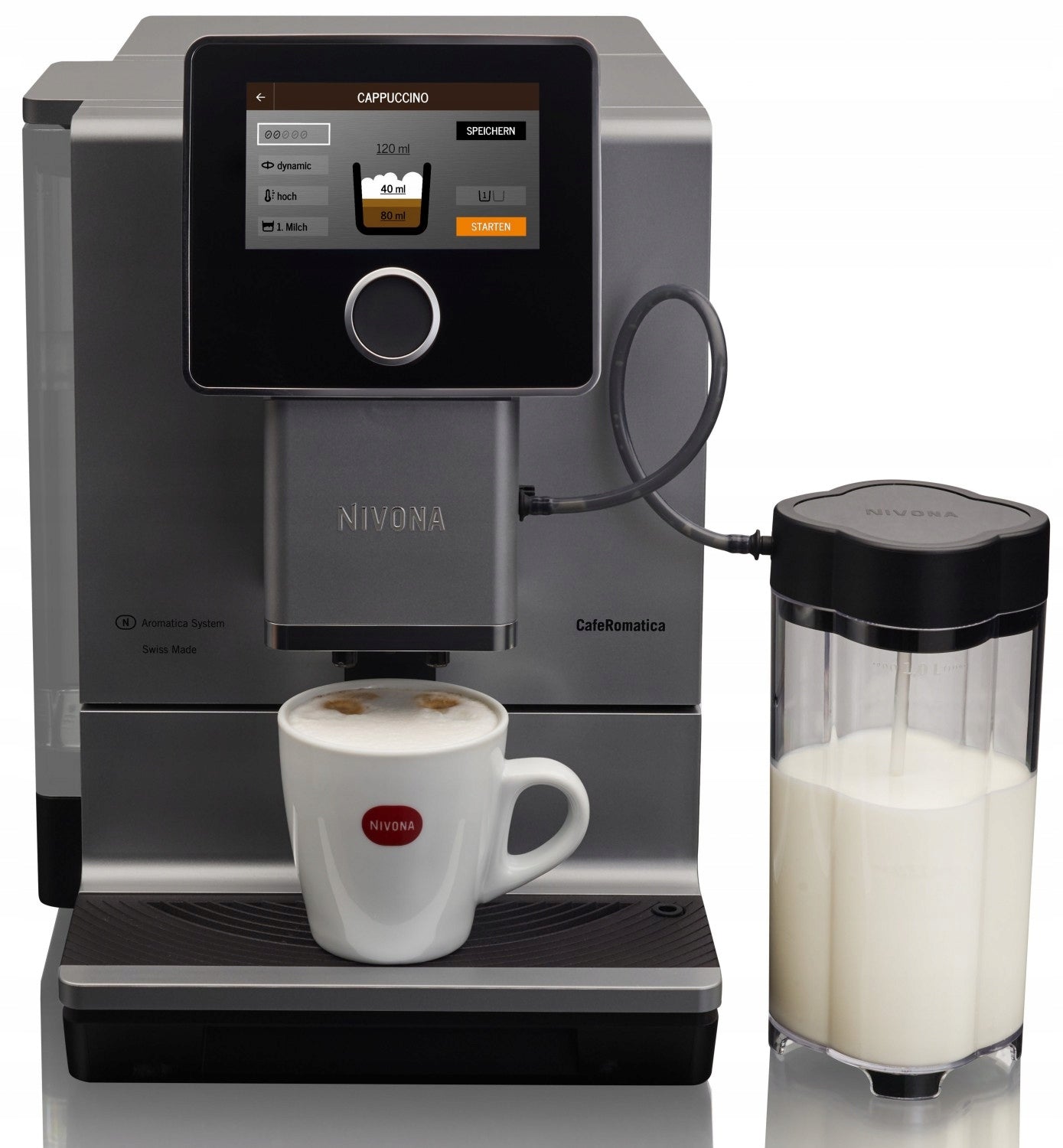 Automatic espresso machine Nivona 970 1465 W silver/grey Manufacturer code 300900970