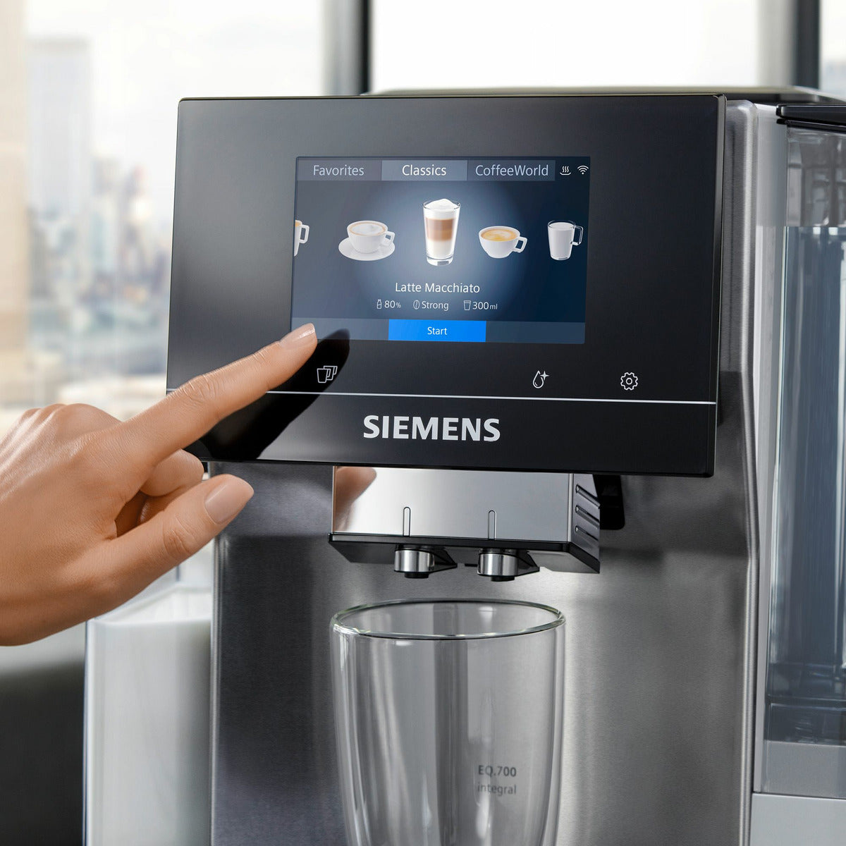 Automatic espresso machine Siemens TQ705R03 1500 W silver/grey Brand Siemens