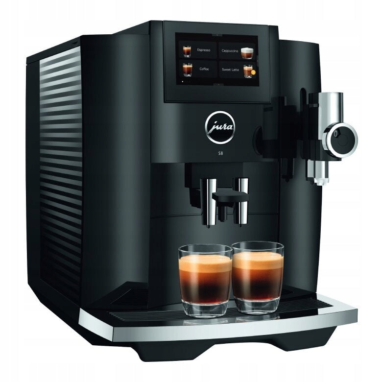 Automatic espresso machine for coffee Jura S8 Piano Black (EB) Black Manufacturer code S8