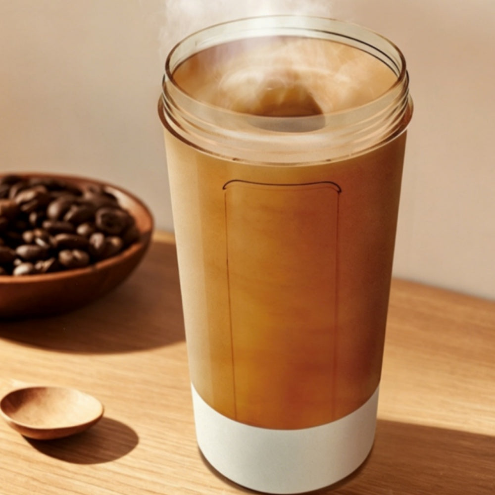Automatic hand mixer coffee mug 400ml high temperature resistant white Manufacturer code 6979916250127