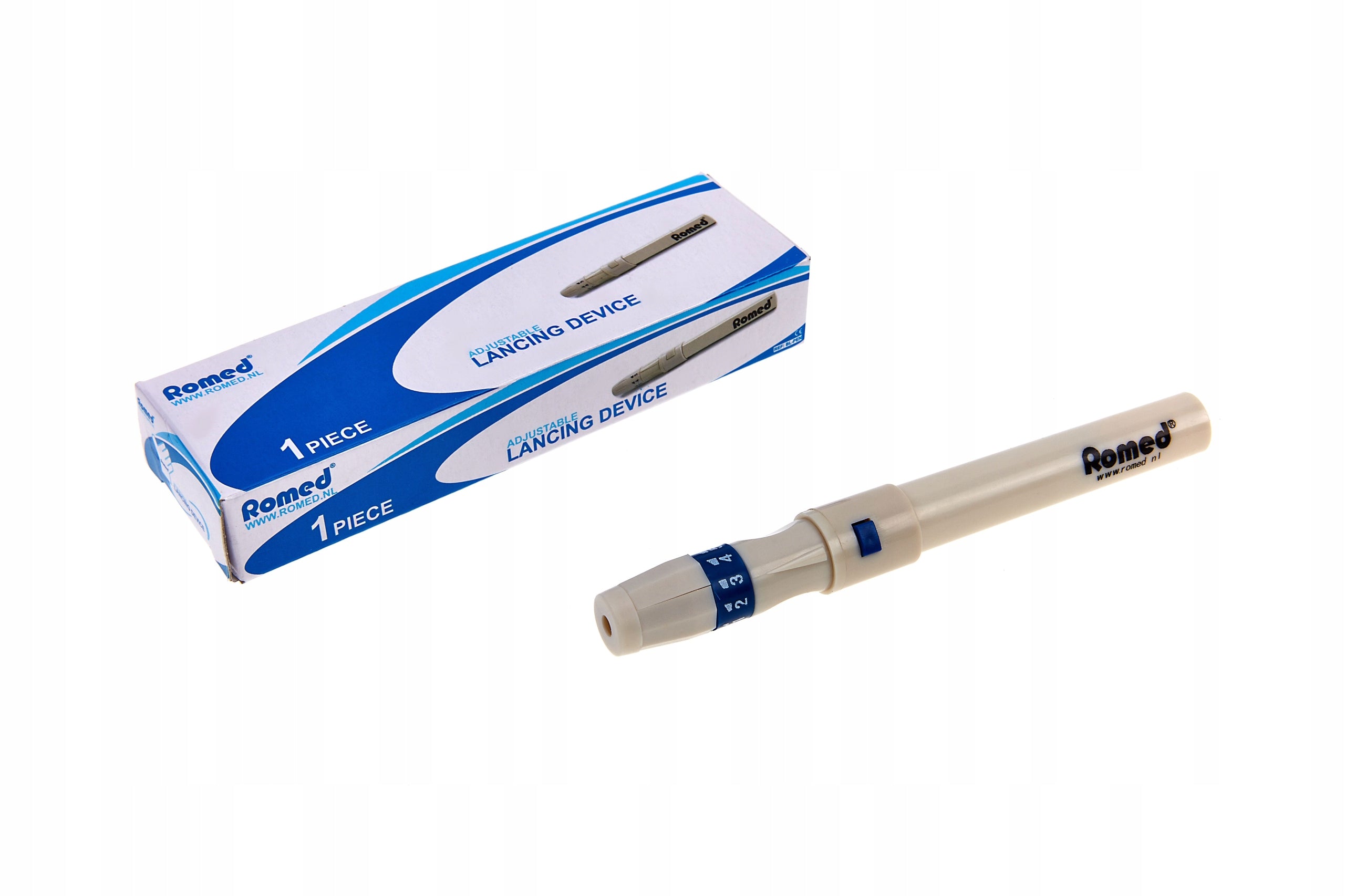 Automatic lancing device ROMED + 10 needles