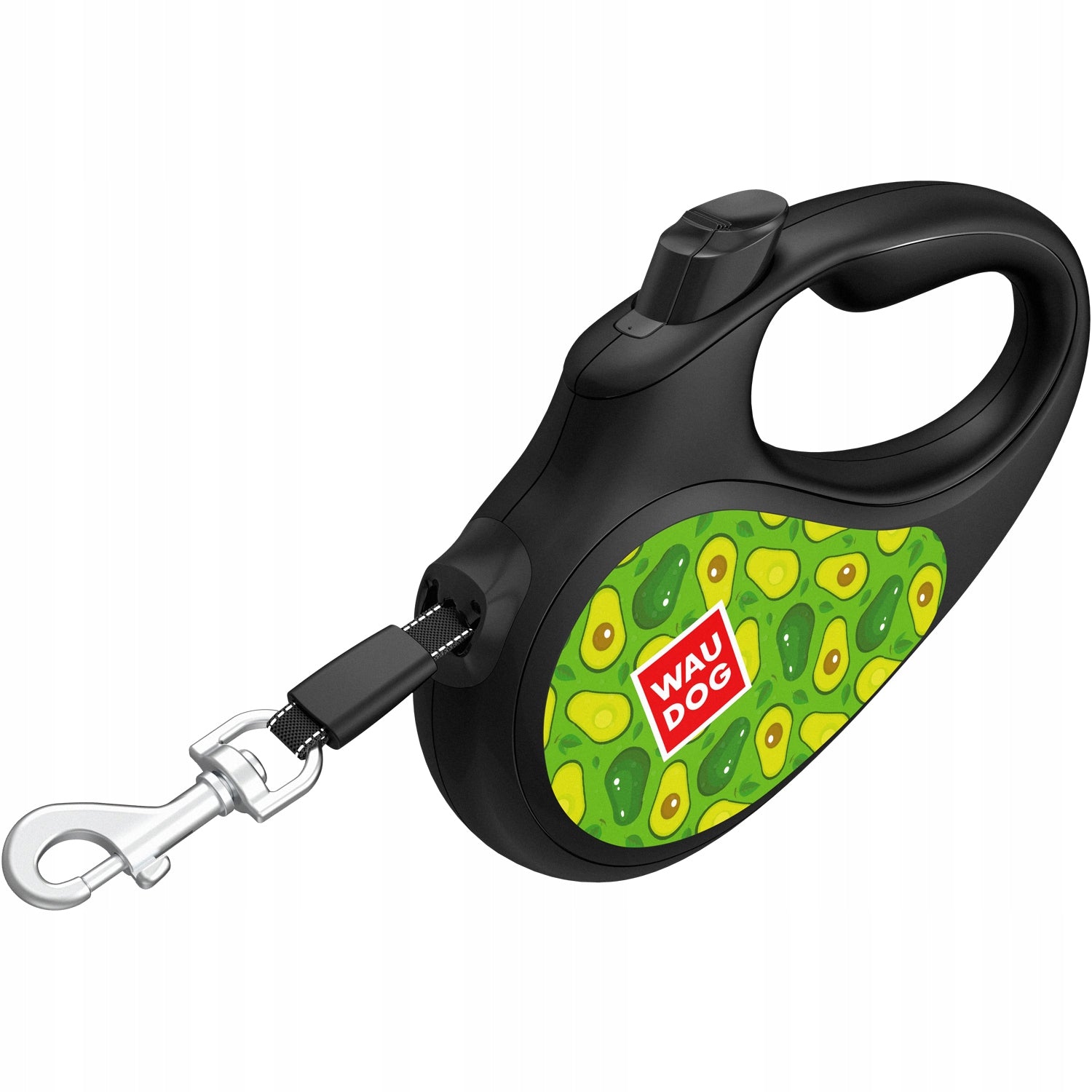 Automatic lanyard WAUDOG, drawing Avocado, size XS, 3 m, up to 12 kg Maximum leash length 5 m