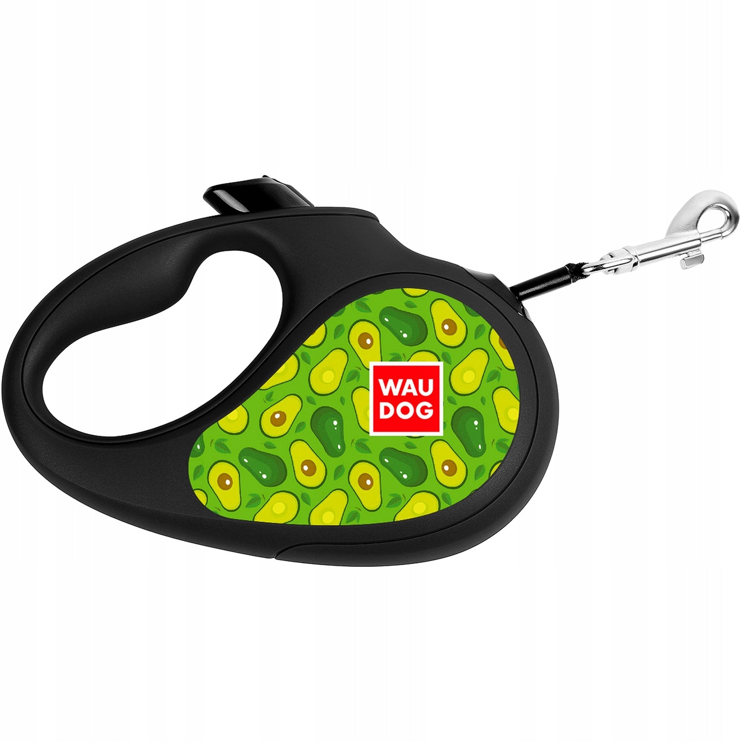 Automatic lanyard WAUDOG, drawing Avocado, size XS, 3 m, up to 12 kg