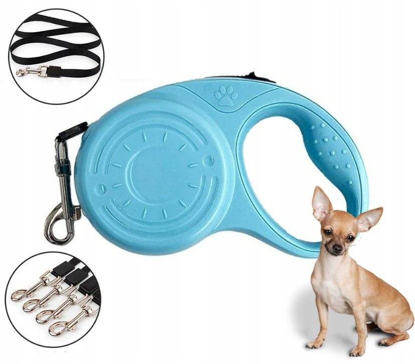 Automatic leash for dogs and cats, 5M blue