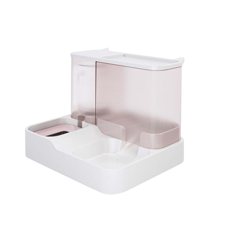 Automatic pet feeder pink