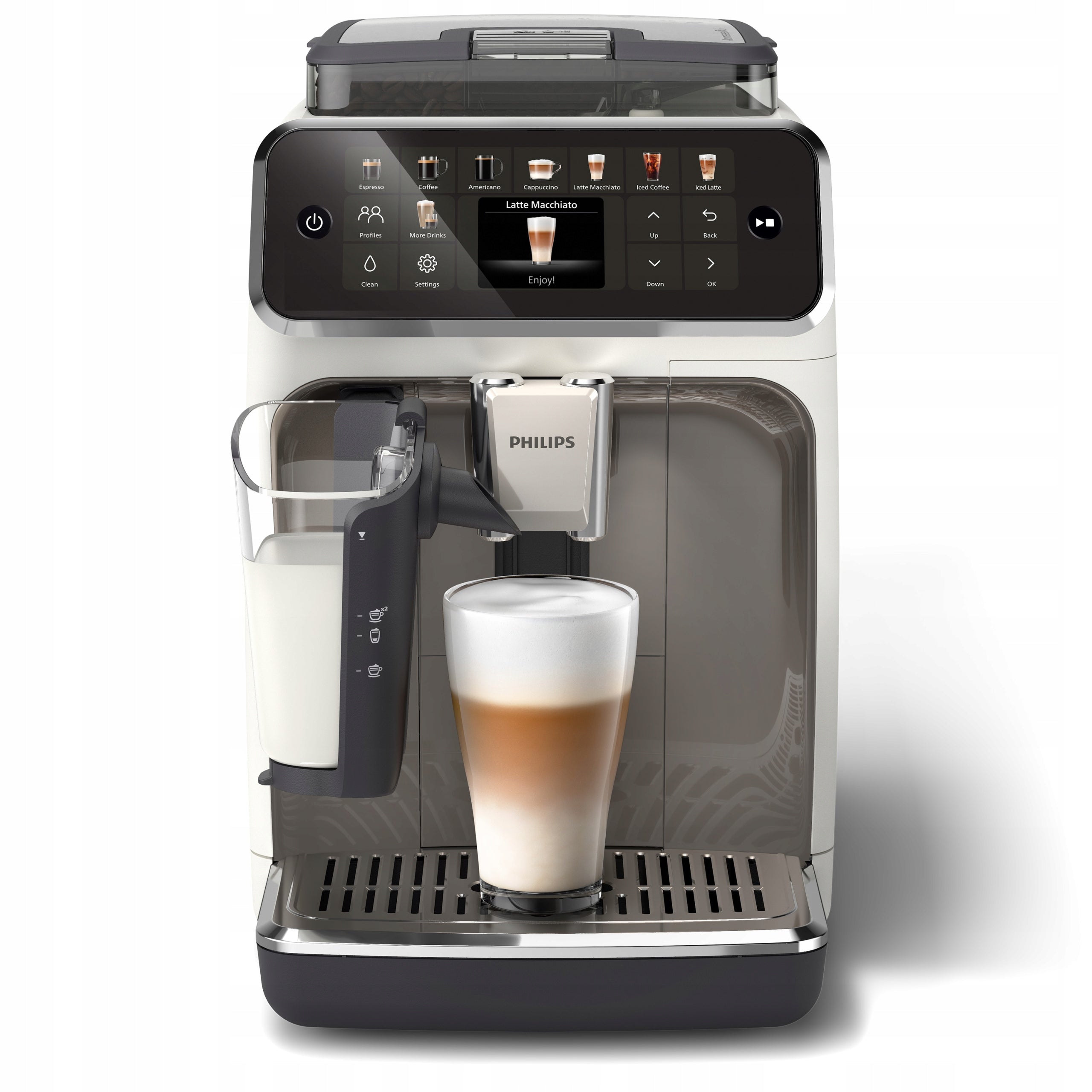 Automatic pressure machine Philips EP5545/70 1500W LatteGo white Manufacturer code EP5545/70