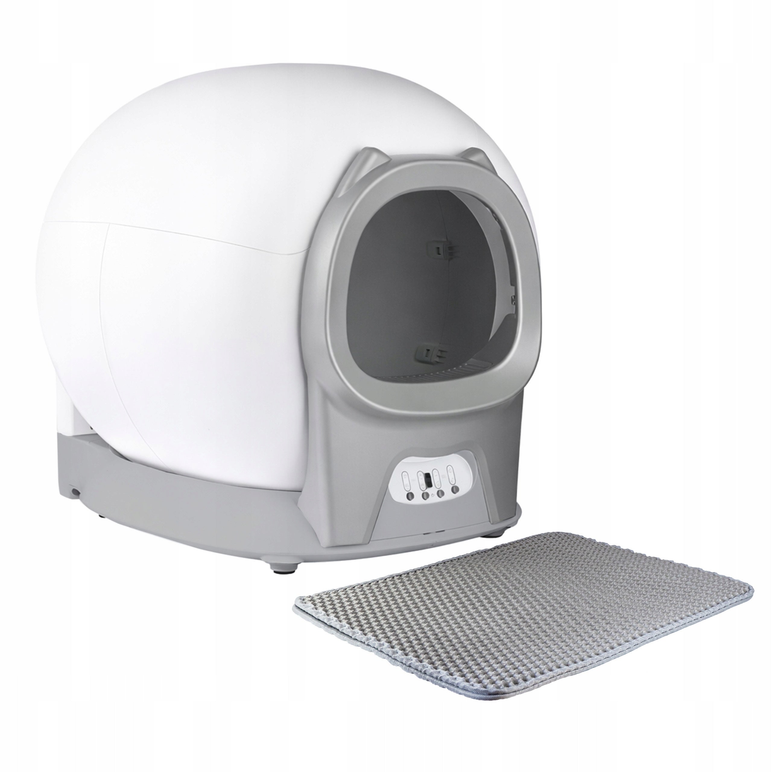 Automatic self-cleaning litter box for cat OZONATOR UV LAMP WiFi GREY Model TONEPIE CAT GREY