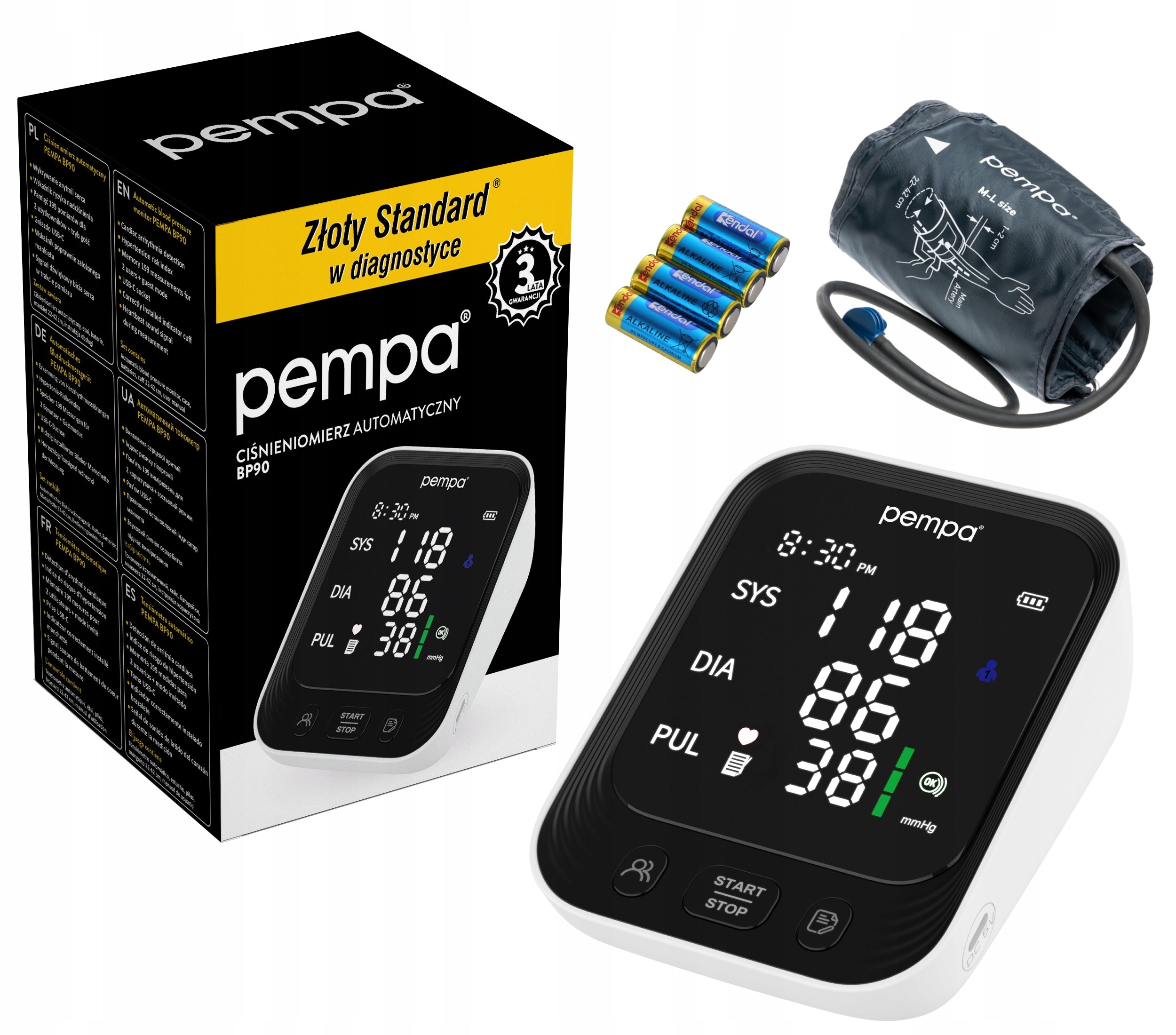 Automatic shoulder blood pressure monitor PEMPA BP90 Medical device yes