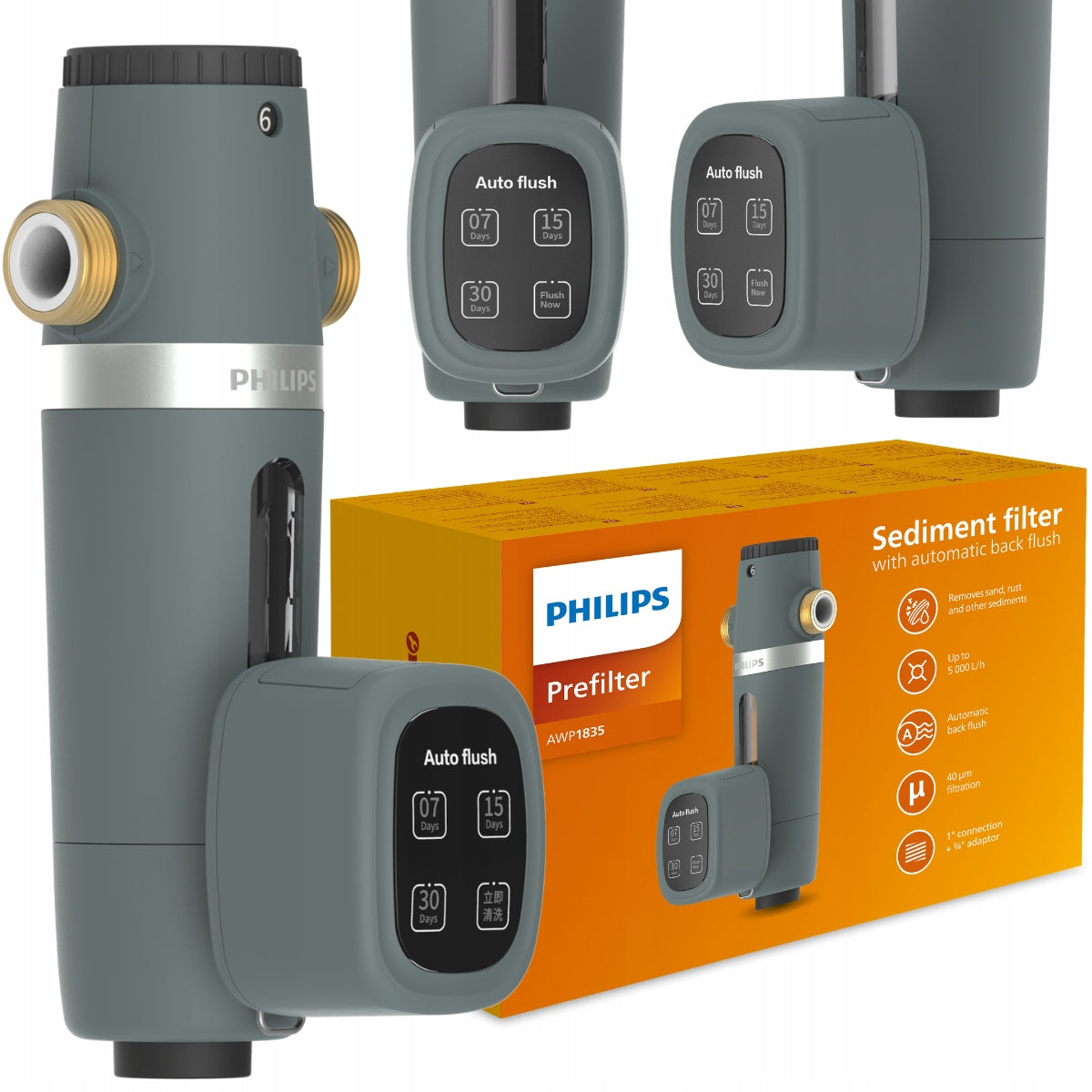 Automatic water pre-filter for home entrance PHILIPS AWP1835