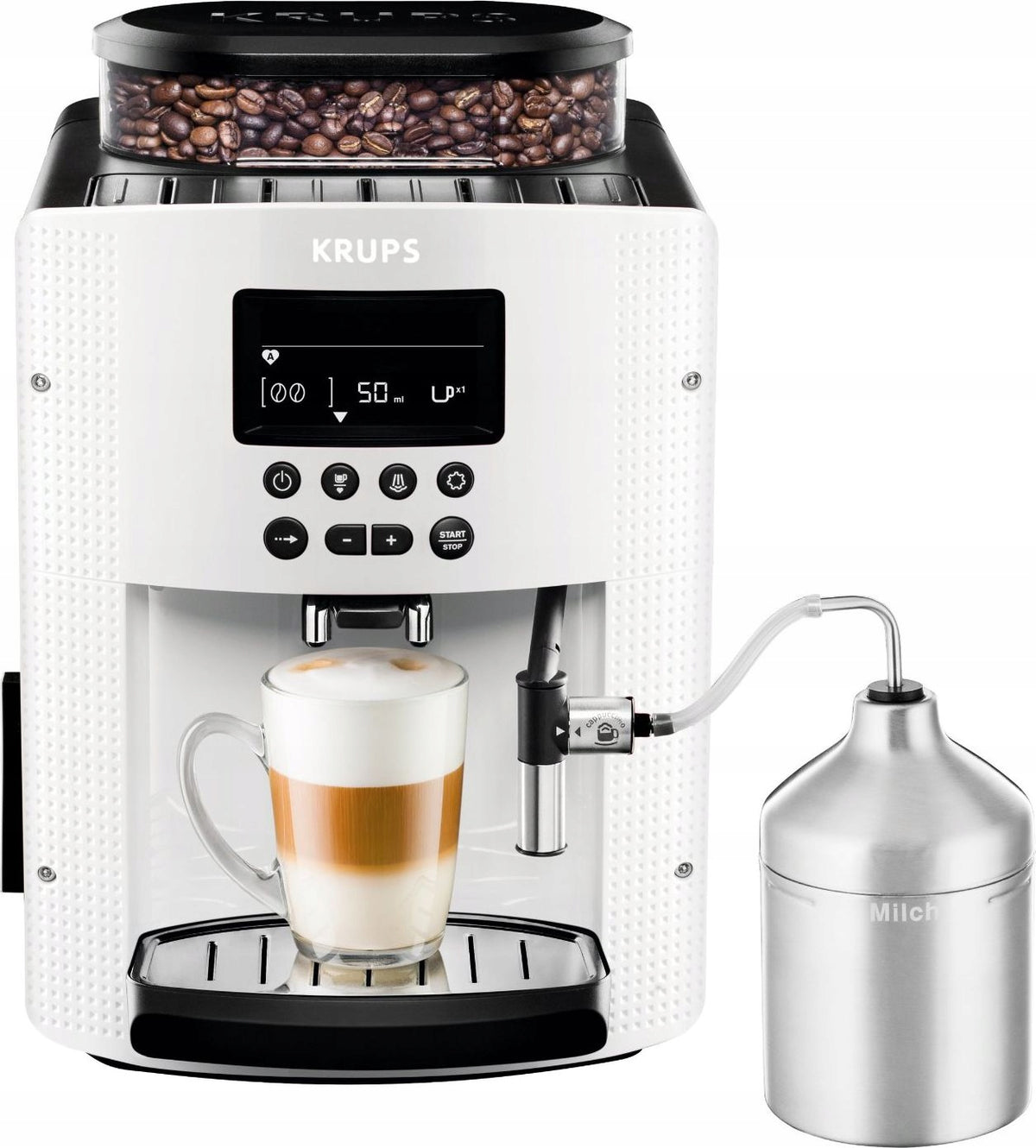 Automatický automatický kávovar Krups EA8161 1450 W bílý
