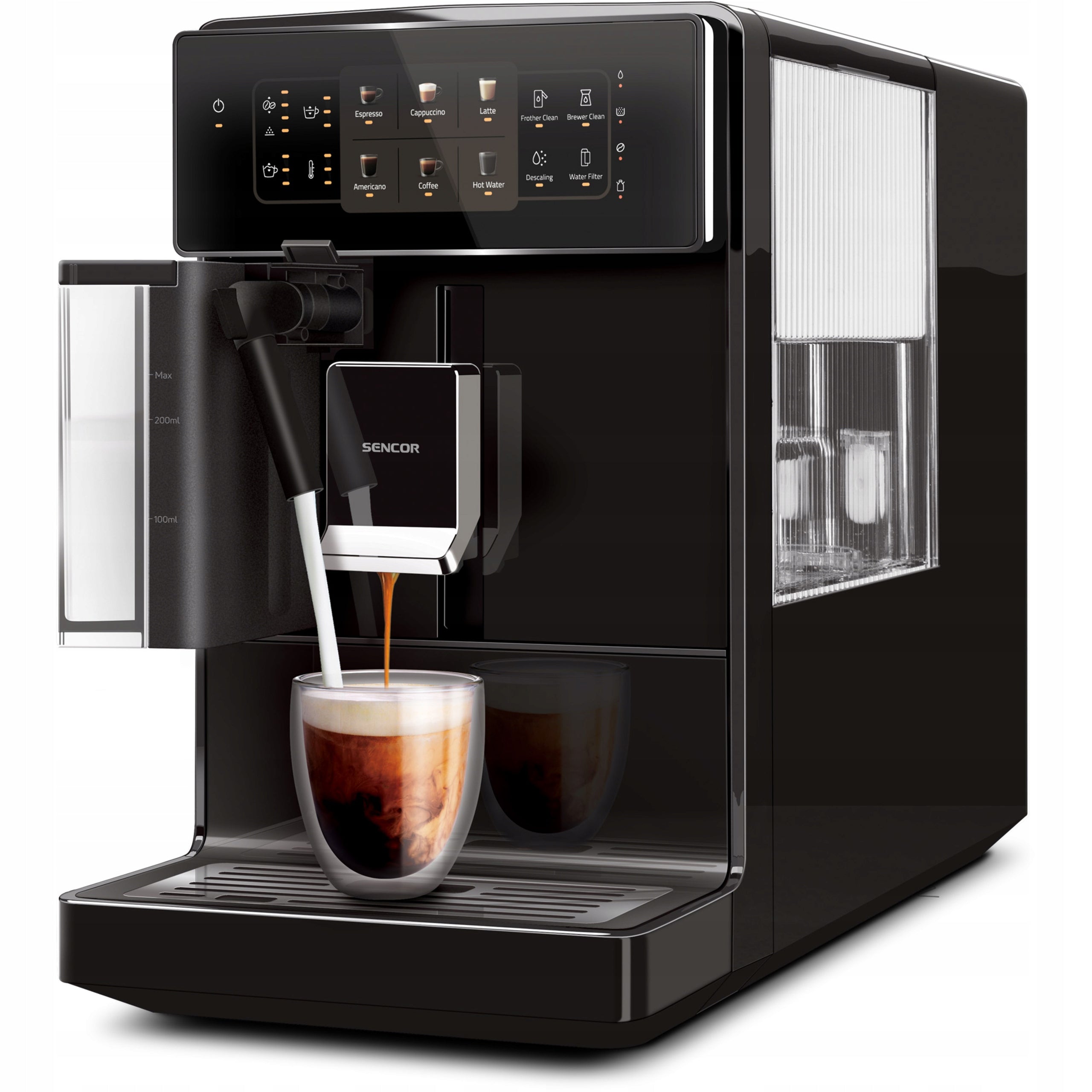 Automatický automatický kávovar Sencor SES 9300BK 1400 W černý Brand Sencor