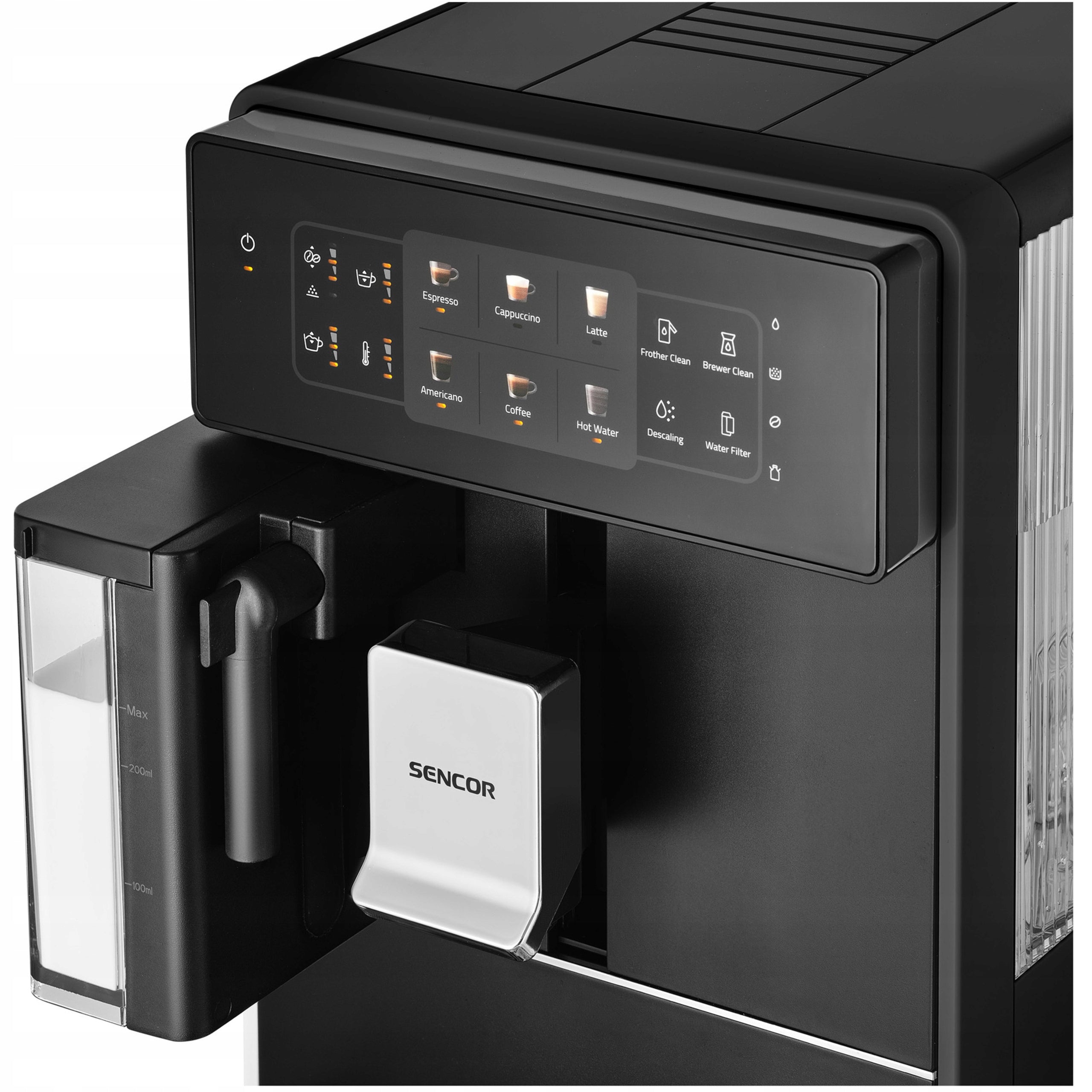 Automatický automatický kávovar Sencor SES 9300BK 1400 W černý Model SES 9300BK