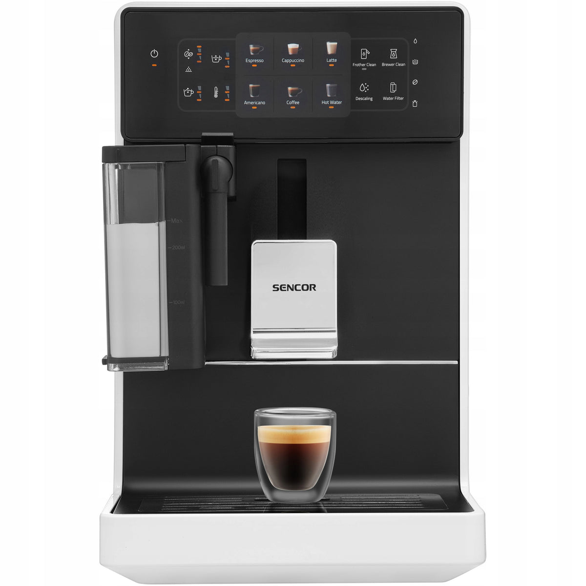 Automatický automatický kávovar Sencor SES 9301WH 1400 W bílý Model SES 9301WH