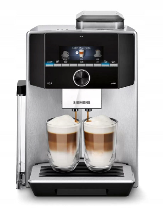 Automatický automatický kávovar Siemens EQ.9 s400 1500 W stříbrný/šedý