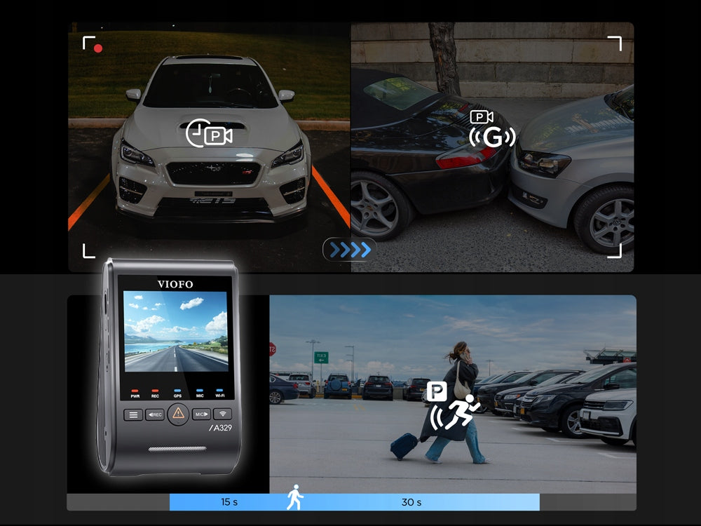 Automobilová kamera Viofo A329T 3CH 4K UHD GPS Wi-Fi Sony STARVIS 2 Model A329T 3CH