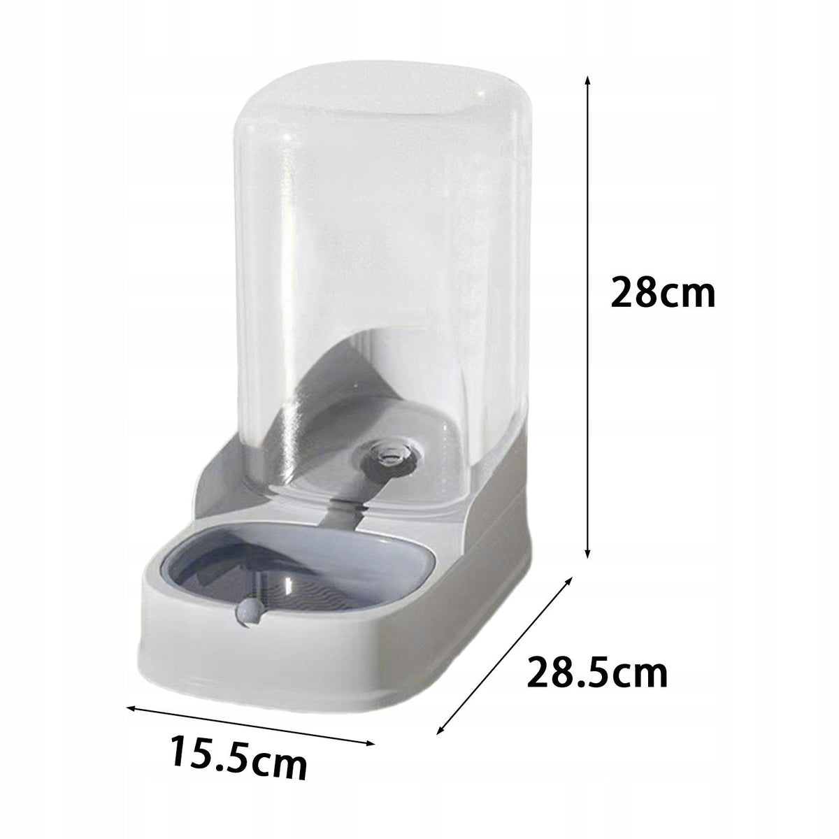 Auton Pet Waterer Portable Smooth Edges Large Capacity Gravity Gray Packaging status original