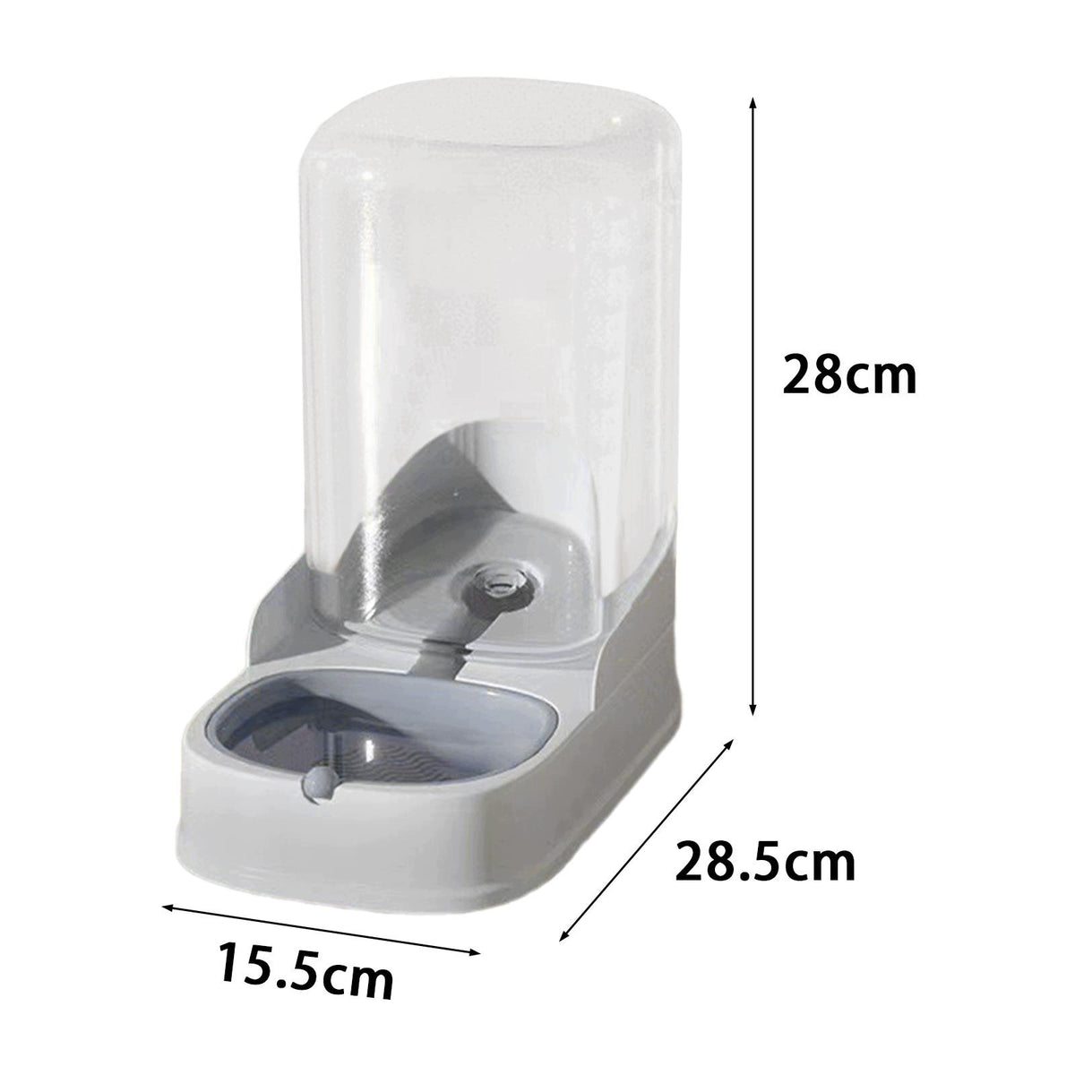 Auton Pet Waterer Practical Anti Slip 4.4L Pets Food Feeder Cat Water Gray Packaging status original