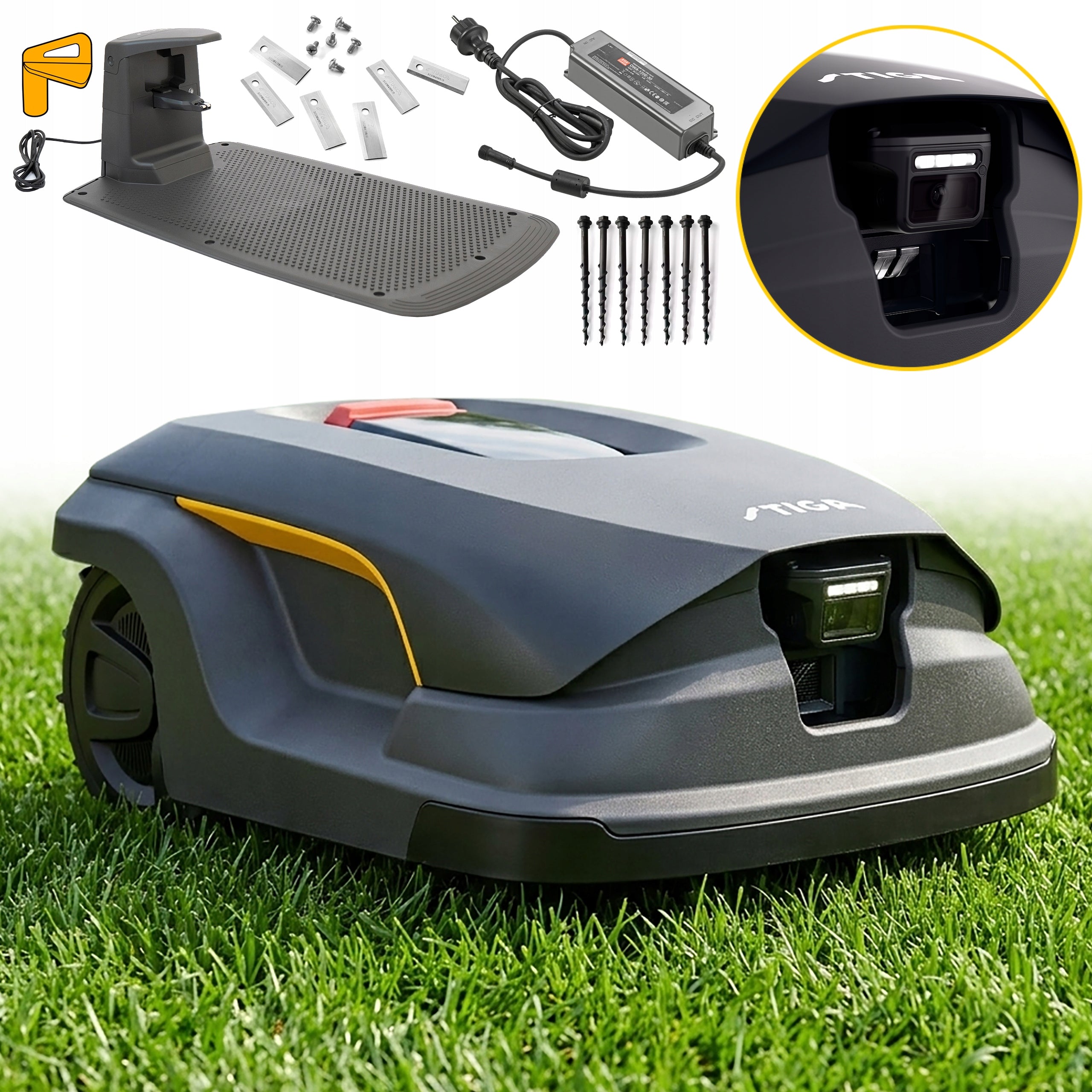 Autonomous Robot Mowing STIGA A 140v 14000m2 Without Wire GPS AI Camera