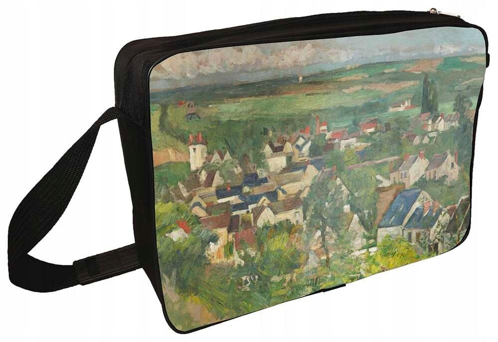 Auvers shoulder bag, panoramic view Paul Cezanne