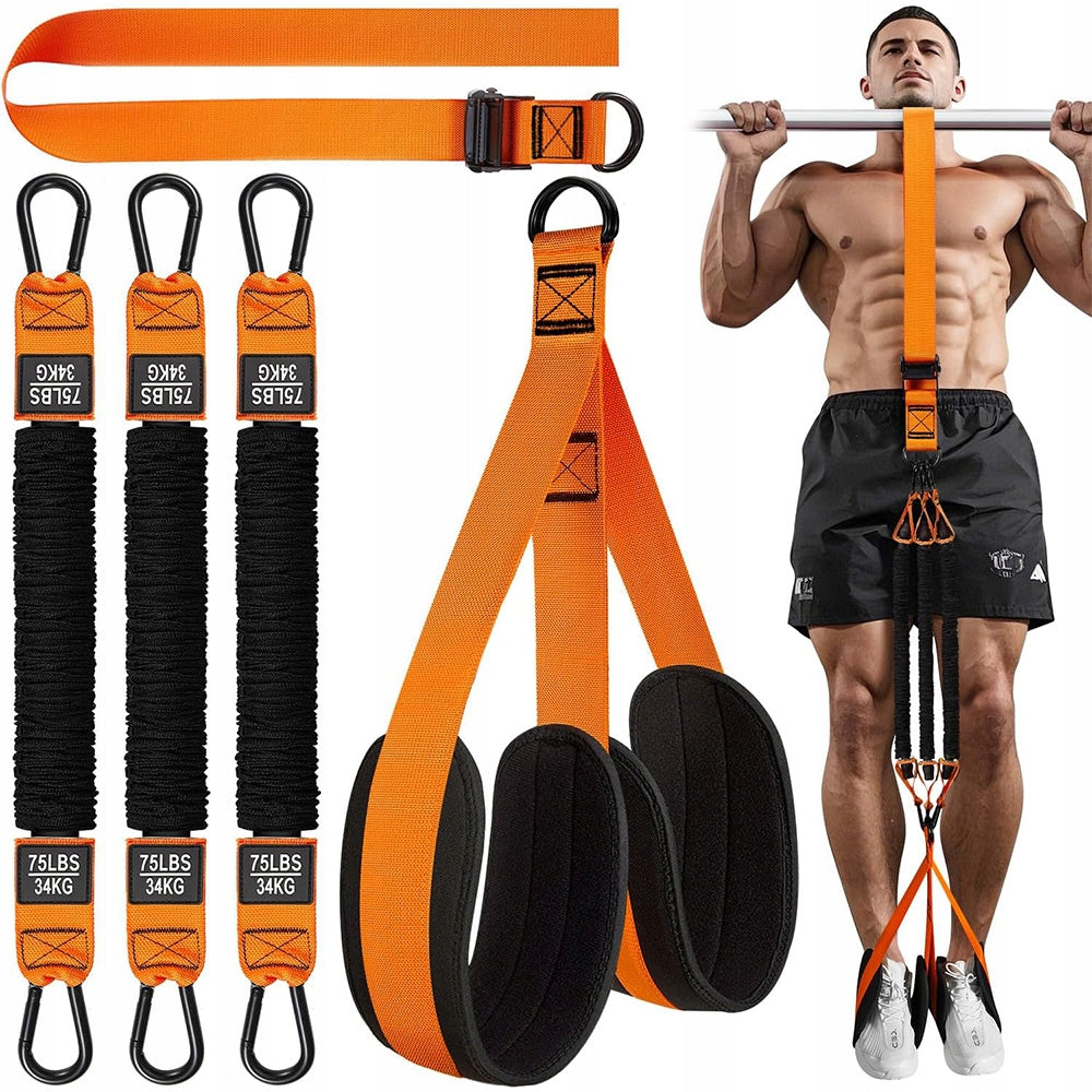 Auxiliary Rubber Bands Pull Up Training Belts Adjustable 75-225lbs