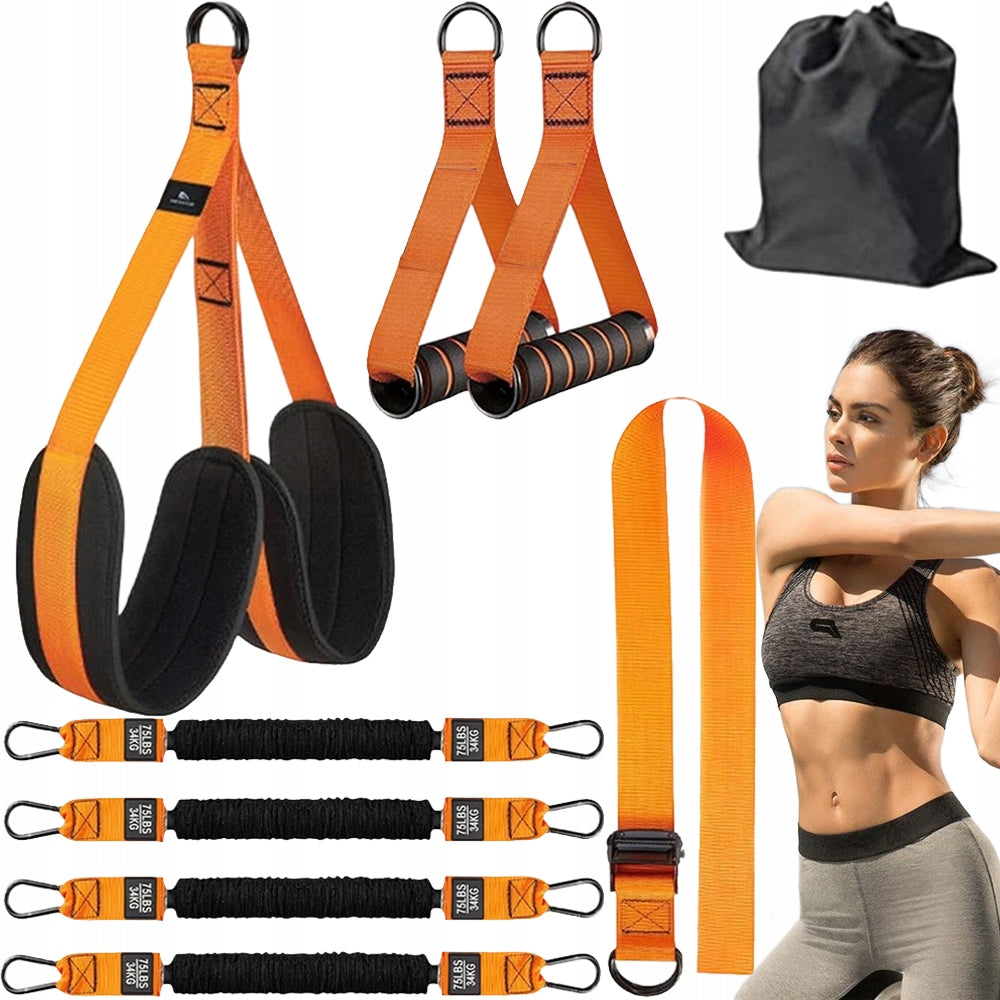 Auxiliary Rubber Bands Pull Up Training Belts Adjustable 75-300lbs