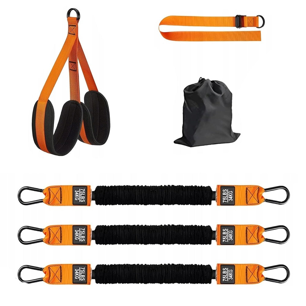 Auxiliary rubber straps for pull-up training belts adjustable 34kg~102kg