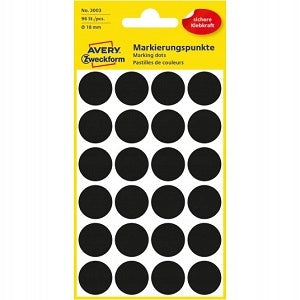 Avery Zweckform Colorful wheels 18 mm black