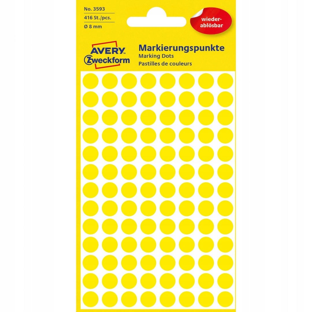 Avery labels for marking 8 mm