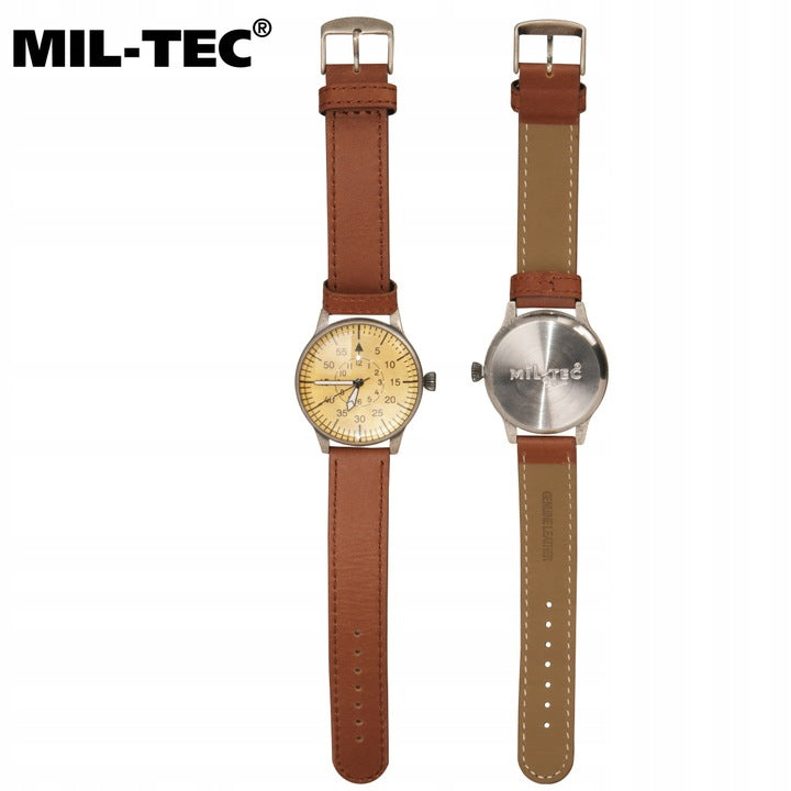 Aviation watch luftwaffe leather strap Mil-Tec - Army Vintage ME 109 Brand Mil-Tec