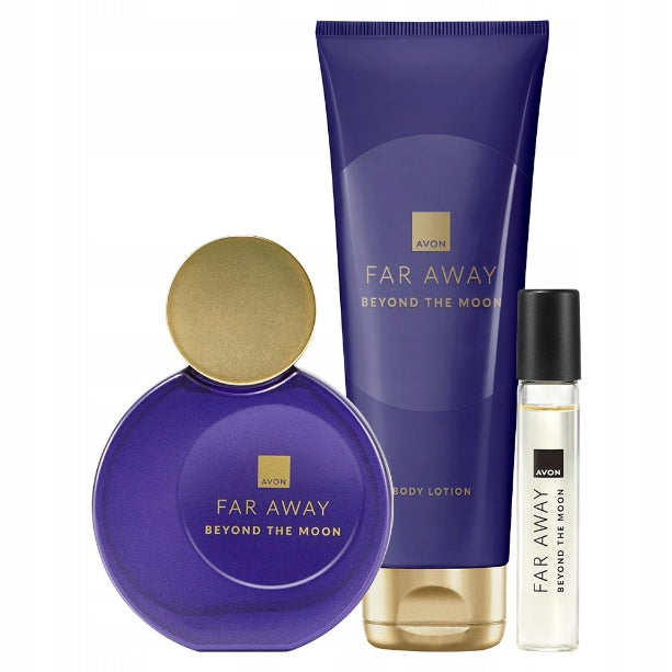 Avon Far Away Beyond The Moon Cosmetic Set 3in1 Women's New Robe