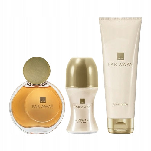 Avon Far Away Set [Perfumes 50ml + Antiperspirant + Balm]
