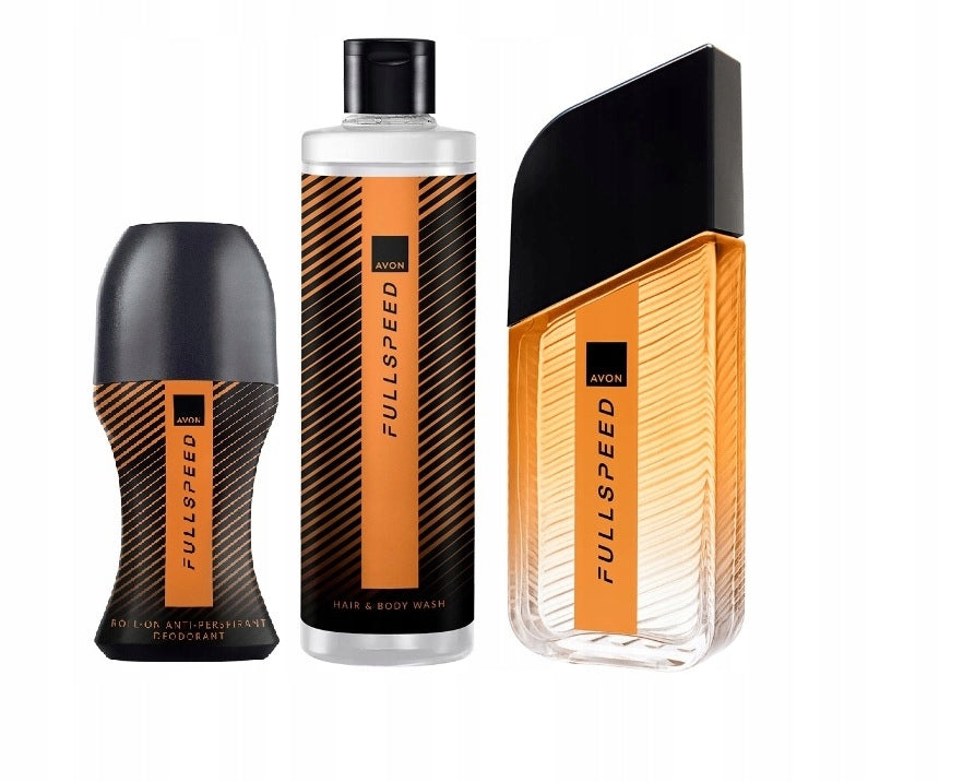 Avon Full Speed 75ml Men's Perfume Gift Set Perfume Gel Ball