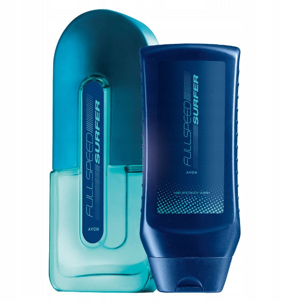 Avon Full Speed Surfer cosmetics set water toa;etowa + gel