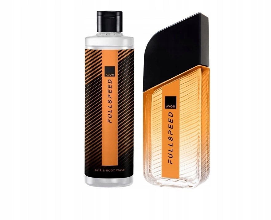 Avon Gift Set Full Speed Perfume Men's Gel For Dad's Husband