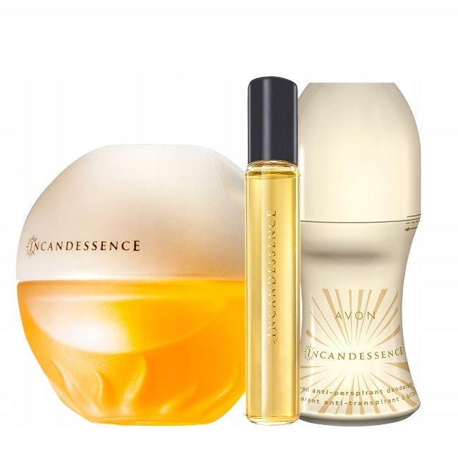 Avon INCANDESSENCE Cosmetics Set for Her 3in1Water Perfume Deodorant